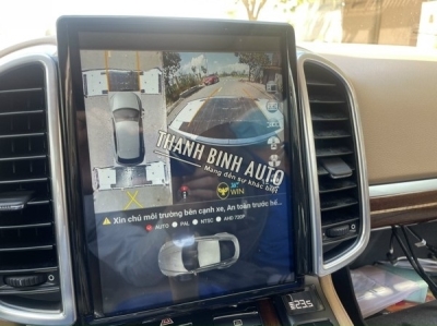 Lắp màn hình Android cam 360 cho xe PORSCHE CAYENNE